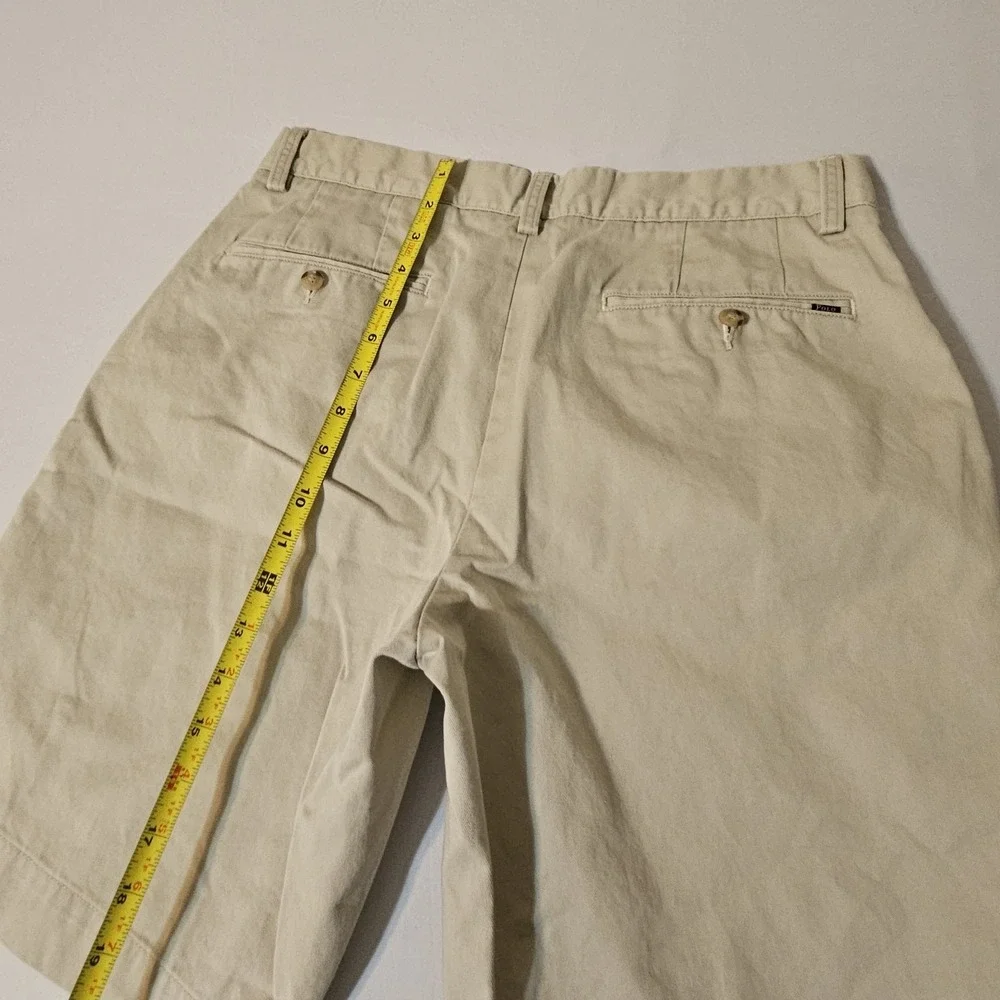 Polo Ralph Lauren Chino Golf Shorts  32  Pleated Twill Classic Pockets 9